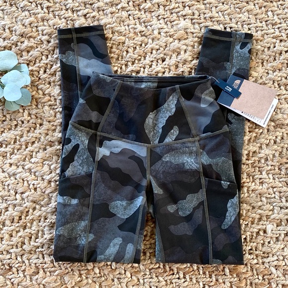The North Face Pants - North Face High Waisted Green Camo Leggings